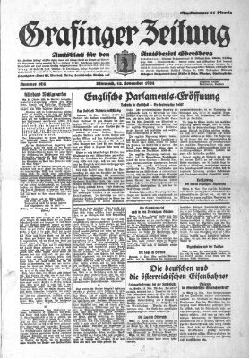 Grafinger Zeitung Mittwoch 12. November 1924