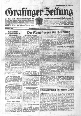 Grafinger Zeitung Donnerstag 12. November 1925