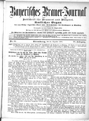 Bayerisches Brauer-Journal Donnerstag 24. Dezember 1896