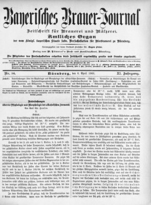 Bayerisches Brauer-Journal Samstag 6. April 1901