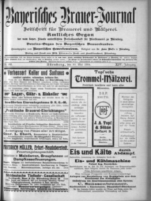 Bayerisches Brauer-Journal Montag 30. Mai 1904