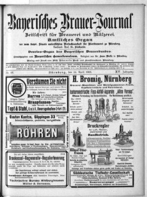 Bayerisches Brauer-Journal Montag 24. April 1905