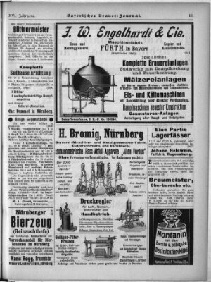 Bayerisches Brauer-Journal Montag 29. Januar 1906