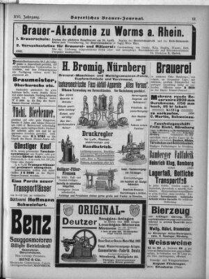 Bayerisches Brauer-Journal Montag 12. Februar 1906