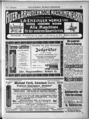 Bayerisches Brauer-Journal Montag 23. Juli 1906