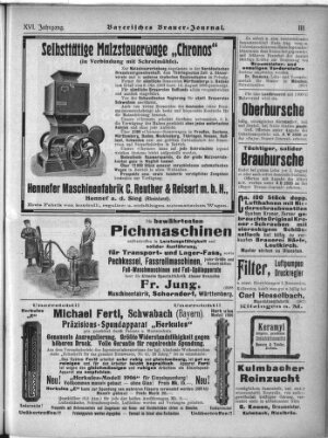 Bayerisches Brauer-Journal Montag 6. August 1906