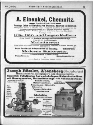 Bayerisches Brauer-Journal Montag 8. Oktober 1906