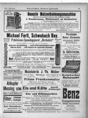 Bayerisches Brauer-Journal Montag 19. November 1906