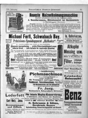 Bayerisches Brauer-Journal Montag 3. Dezember 1906