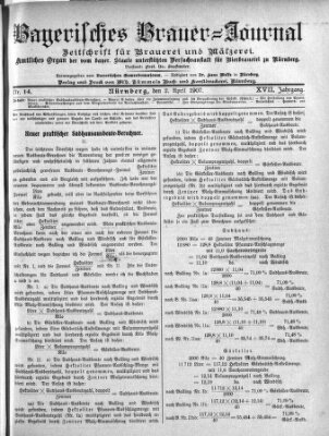 Bayerisches Brauer-Journal Dienstag 2. April 1907