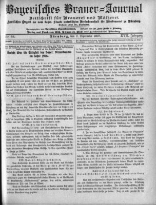 Bayerisches Brauer-Journal Montag 2. September 1907