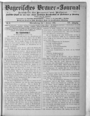 Bayerisches Brauer-Journal Montag 1. Februar 1909