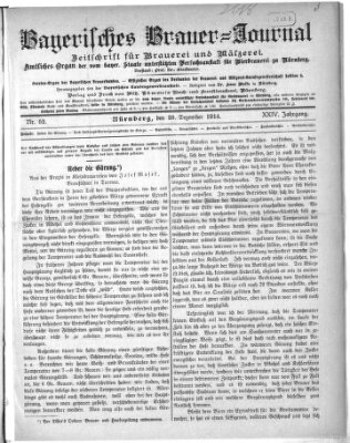 Bayerisches Brauer-Journal Montag 28. Dezember 1914