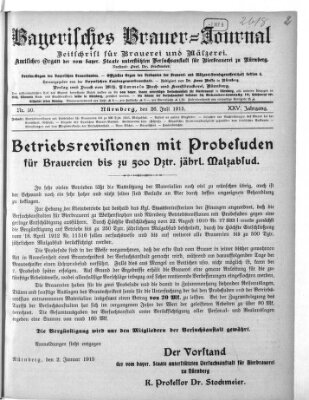 Bayerisches Brauer-Journal Montag 26. Juli 1915