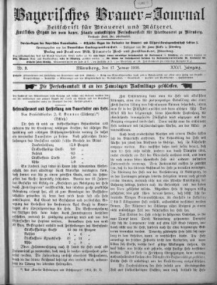 Bayerisches Brauer-Journal Montag 17. Januar 1916