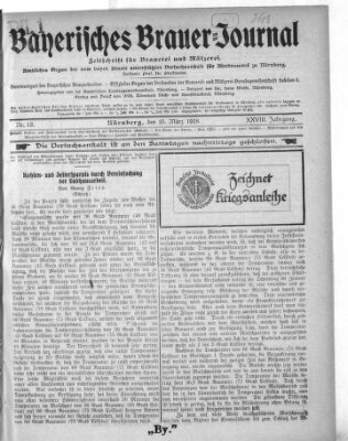 Bayerisches Brauer-Journal Montag 25. März 1918