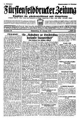 Fürstenfeldbrucker Zeitung Donnerstag 19. Januar 1928