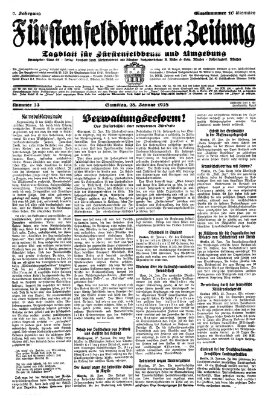 Fürstenfeldbrucker Zeitung Samstag 28. Januar 1928