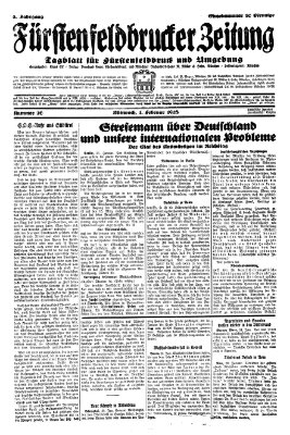 Fürstenfeldbrucker Zeitung Mittwoch 1. Februar 1928