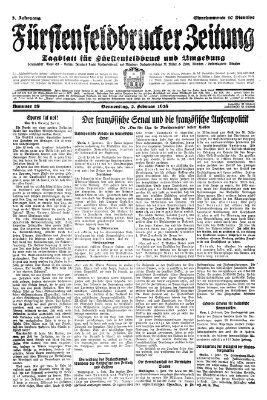 Fürstenfeldbrucker Zeitung Donnerstag 2. Februar 1928