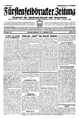 Fürstenfeldbrucker Zeitung Sonntag 5. Februar 1928