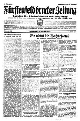 Fürstenfeldbrucker Zeitung Thursday 16. February 1928
