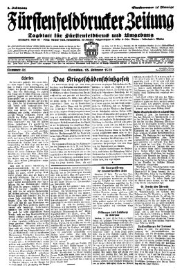 Fürstenfeldbrucker Zeitung Saturday 18. February 1928