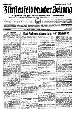 Fürstenfeldbrucker Zeitung Montag 20. Februar 1928