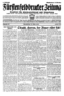 Fürstenfeldbrucker Zeitung Donnerstag 22. März 1928