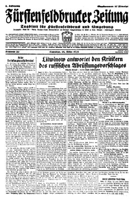 Fürstenfeldbrucker Zeitung Samstag 24. März 1928