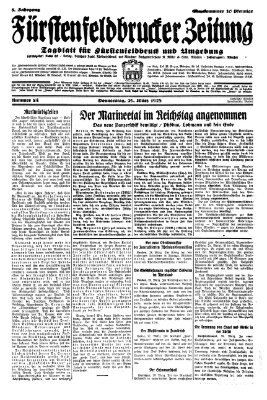 Fürstenfeldbrucker Zeitung Donnerstag 29. März 1928