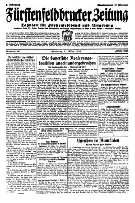 Fürstenfeldbrucker Zeitung Samstag 31. März 1928