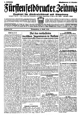 Fürstenfeldbrucker Zeitung Donnerstag 5. April 1928