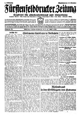 Fürstenfeldbrucker Zeitung Sonntag 8. April 1928