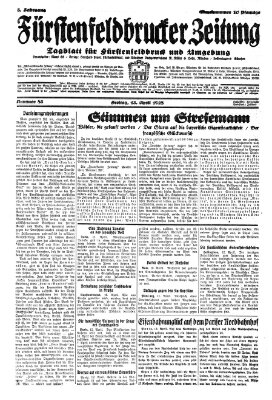 Fürstenfeldbrucker Zeitung Freitag 13. April 1928