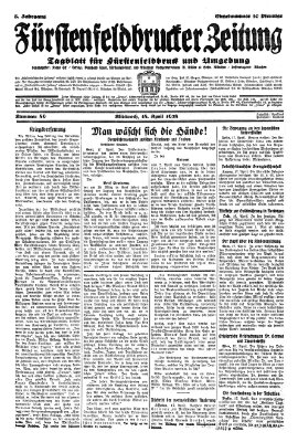 Fürstenfeldbrucker Zeitung Mittwoch 18. April 1928