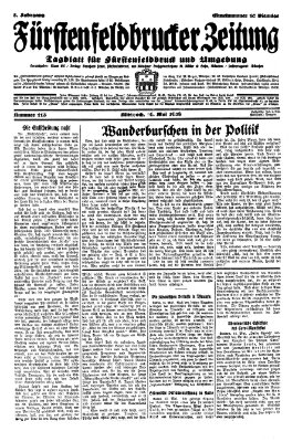 Fürstenfeldbrucker Zeitung Mittwoch 16. Mai 1928