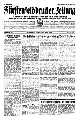 Fürstenfeldbrucker Zeitung Donnerstag 7. Juni 1928