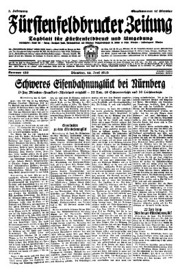 Fürstenfeldbrucker Zeitung Dienstag 12. Juni 1928