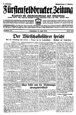 Fürstenfeldbrucker Zeitung Donnerstag 21. Juni 1928