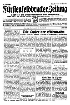 Fürstenfeldbrucker Zeitung Montag 25. Juni 1928