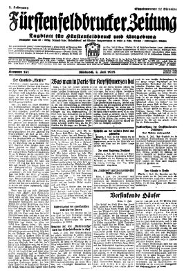 Fürstenfeldbrucker Zeitung Mittwoch 4. Juli 1928