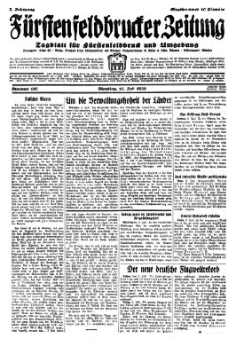 Fürstenfeldbrucker Zeitung Dienstag 10. Juli 1928