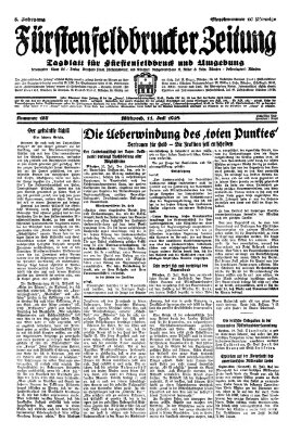 Fürstenfeldbrucker Zeitung Mittwoch 11. Juli 1928