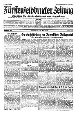 Fürstenfeldbrucker Zeitung Donnerstag 19. Juli 1928