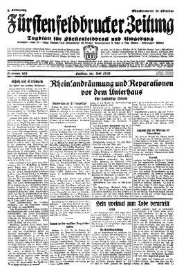 Fürstenfeldbrucker Zeitung Freitag 20. Juli 1928