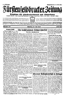 Fürstenfeldbrucker Zeitung Dienstag 24. Juli 1928