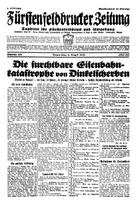 Fürstenfeldbrucker Zeitung Donnerstag 2. August 1928