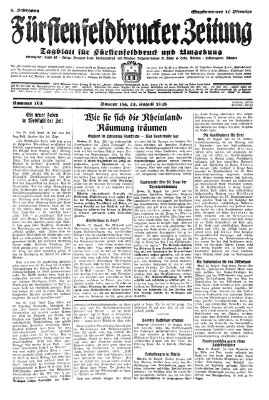 Fürstenfeldbrucker Zeitung Donnerstag 23. August 1928