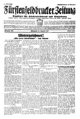 Fürstenfeldbrucker Zeitung Mittwoch 29. August 1928